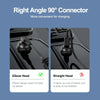 ENKAY PD 27W Type-C to 8 Pin 3A Elbow Expansion Spring Coiled Fast Chrging Data Cable, Length: 1.5m