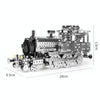 Locomotive High Difficulty Building Block Adults Handmade Assembly Power Strip Linkage Mechanical Toy Metal Assembly Model