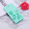 For Xiaomi Redmi 9C Rose Embossed Horizontal Flip PU Leather Case with Holder & Card Slots & Wallet(Green)
