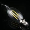 C35 E14 4W 4 LEDs 300 LM 6500K Dimmable Retro LED Filament Light Bulb Energy Saving Light, AC 220V(White Light)