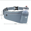 OUDU Outdoor Sports Water Bottle Waist Pack Multifunctional Running And Fitness Gear, Style: Without Bottle(Hemp Black)