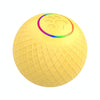 Self-Rotating LED Cat Toy Ball 5.5cm, Yellow