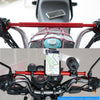 CS-859A4 Motorcycle Electric Vehicle Aluminum Alloy Extended Balance Bar Headlight Mobile Phone Bracket(Red)