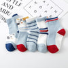 5 Pairs / Pack Spring And Summer Children Socks Combed Cotton Tube Socks L(Ear Bear)