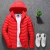 Winter Smart Electric Heating Hooded Jacket, Size:M(Red)