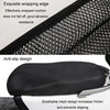 77x55cm Electrical Motorcycle Seat Cover Summer Breathable 3D Mesh Motorcycle Anti-Scald Cushion(Black)