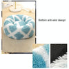 Cosy Round Plush Pet Bed 40cm Blue - Small Dog/Cat