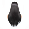 Women Medium Haircut Bleaching And Dyeing Long Straight Wigs(Black Brown)
