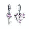 S925 Sterling Silver Heart Spoon With Diamond Oil Dripping Bracelet Accessories
