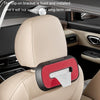Car Sun Visor Hanging Sunroof Seat Back Tissue Box, Color: Suede Dark Gray