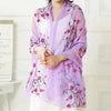 Autumn and Winter National Style Wild Peach Blossom Embroidery Pattern Long Lace Scarf Silk Scarf, Size:172 x 70cm(White)
