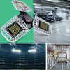 60W LED Industrial Mining Light Waterproof Light Sensor Folding Tri-Leaf Garage Lamp(White Light)