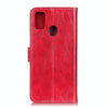 For Alcatel 3X 2020 Retro Crazy Horse Texture Horizontal Flip Leather Case with Holder & Card Slots & Photo Frame & Wallet(Red)