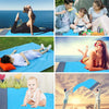 Polyester Waterproof Plaid Cloth Pocket Picnic Mat Outdoor Camping Beach Mat, Size: 2.1 x 2m(Orange + Gray)