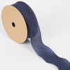 Kapok Yarn Ribbon Flower Packaging Ribbon Headdress Headband(Navy)