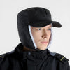 Foldable Warm Lamb Down Thickened Windproof Duck Tongue Hat, Style: Men (Dark Gray)
