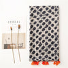 180 X 85cm  Women Cotton And Linen Scarf Retro Splicing Bohemian Printed Silk Shawl SL2008-007