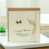 10pcs Vintage Metal Gift Greeting Card Cowhide Envelope Holiday Card(03 Bow)