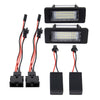 2 PCS 2W 120 LM Car License Plate Light with 24 SMD-3528 Lamps for Audi,Volkswagen, DC 12V