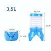 Outdoor Camping Portable Car Retractable Folding Bucket With Faucet, Capacity: 3.5L