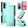 For Samsung Galaxy A26 5G Side Buckle Magnetic Frosted Leather Phone Case(Mint Green)