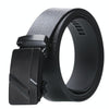 Dandali Men Automatic Buckle Belt Casual Universal Comfort Belt, Length (cm): 125cm(008 Black)