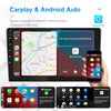 A3196 10 Inch Car Android Large Screen Navigation Central Control Screen 2+64G Player with CarPlay, Style:Standard+12Lights Camera