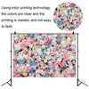 2.1 X 1.5m Festive Photography Backdrop 3D Wedding Flower Wall Hanging Cloth, Style: C-1889