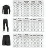 3pcs / Set Men Gym Running Clothes Set Long-Sleeved Quick-Drying Sports Suit, Size: XXXL(Science Fiction)