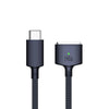 140W USB-C / Type-C to MagSafe 3 Nylon Braided Magnetic Charging Cable, Length: 2m (Blue)