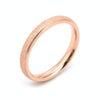 Three Lifetimes Titanium Steel Couple Rings Very Fine Frosted Ring, Size: US Size 7(Rose Gold)