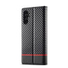 For Samsung Galaxy A16 5G LC.IMEEKE Carbon Fiber Leather Phone Case(Horizontal Black)