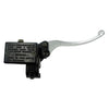 Motorcycle Modification Accessories Pump Assembly Front Hydraulic Brake Oil Pump(White Handle Black Pump)