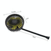 F408 Car Silicone Hose Fan Multi-Angle Adjustment USB Fan(Black)
