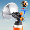 Outdoor Camping Heater Mini Portable Gas Heater Burner Fishing Gas Fireplace(Black)