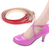 Cross Section High Heels Leather Shoes Anti-Heel Laces(Red)