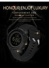 SANDA 361 Fashionable Night Light Sports Children Electronic Watch Multi Functional Personality Night Light Men Waterproof Watch(Black)