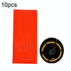 10pcs Reflective Stickers For Bicycle Rims Riding Equipment Accessories(Orange)
