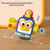 Infant Busy Ball Baby Hand Grip Ball Puzzle Sensory Hexahedron Toys(Penguin)