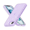 For iPhone SE 2024 Shockproof Terminator Glitter Powder Phone Case(Purple)