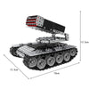 945pcs / Box Stereoscopic Metal Assembly Tank Model Ornament Hand- Assembling Building Blocks Toys