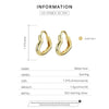 S925 Sterling Silver Heart-shaped Hollow Ear Stud Women Earrings(Gold)