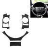 4 in 1 Car Carbon Fiber Steering Wheel Button Decorative Sticker for Lexus IS250 NX200 200t 300h, Left and Right Drive Universal