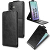 For Samsung Galaxy M56 5G Magnetic Vertical Flip Leather Phone Case with Buckle(Black)