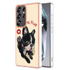 For Samsung Galaxy S25 Ultra 5G Electroplating Marble Dual-side IMD Phone Case(Lucky Dog)