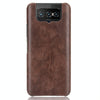 For Asus Zenfone 7 ZS670KS/ 7 Pro ZS671KS Shockproof Litchi Texture PC + PU Case(Brown)