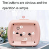 Cute Children Small Alarm Clock Bedside Night Light Clock(A306 Pink)