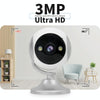 3MP 180° Panoramic Smart WiFi Security Camera, EU Plug (White)