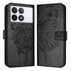For Xiaomi Redmi K70 / K70 Pro Embossed Butterfly Leather Phone Case(Black)