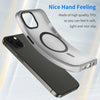 For iPhone 13 MagSafe Frosted Translucent TPU + PC Full Coverage Phone Case(Black)